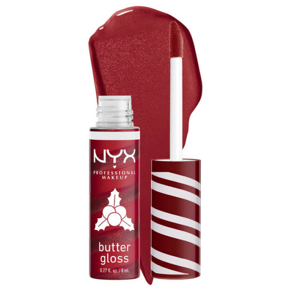 NYX PROFESSIONAL MAKE UP BUTTER GLOSS SWIRL #01-Peppermint Swirl 8 ml - NVA7262051