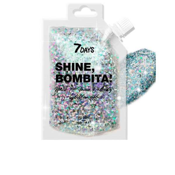 7DAYS SHINE, BOMBITA! glitter gel for hair and body #902-dope 90 ml - NVA4471170