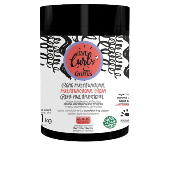 GRIFFUS LOVE CURLS multifunctional cream 2a-4c 1000 gr - NVA0660410