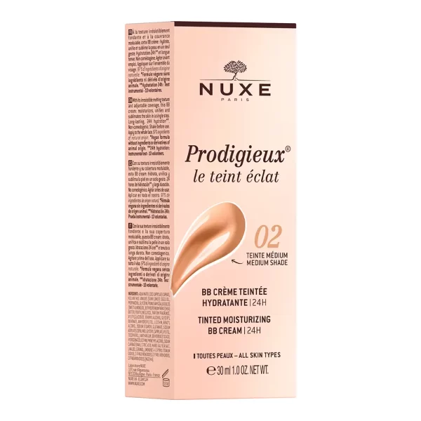 NUXE PRODIGIEUX BB CREAM moisturizing with color #Medium 30 ml - PARB-10-341-00