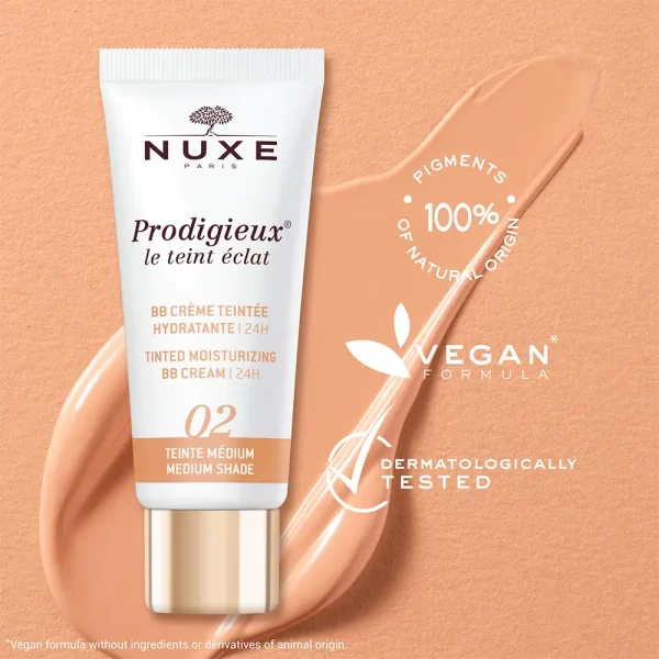 NUXE PRODIGIEUX BB CREAM moisturizing with color #Medium 30 ml - PARB-10-341-00