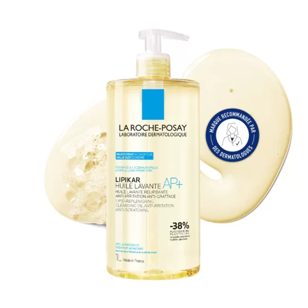 LA ROCHE POSAY LIPIKAR AP+ lipid-replenishing cleansing oil 1000 ml - NVA5905466