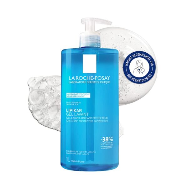 LA ROCHE POSAY LIPIKAR GEL LAVANT gel douche apaisant protecteur 1000 ml - NVA5905480