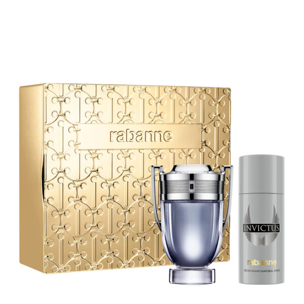 Paco Rabanne Invictus Giftset Edt Spray 100ml/Deo Stick 150ml set x 250 ml - PARB-14-678-00