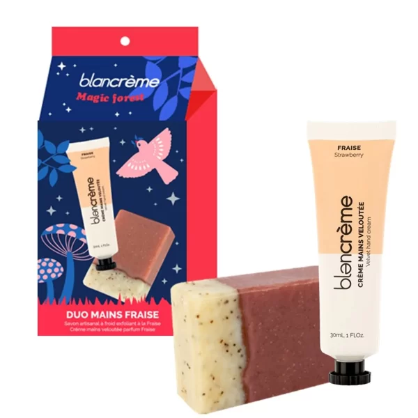 Blancreme Hand Cream Duo Hand Cream 30ml/Scrub 40ml - Strawberry/Pomegrante set x 70 ml - PARC-3C-066-02