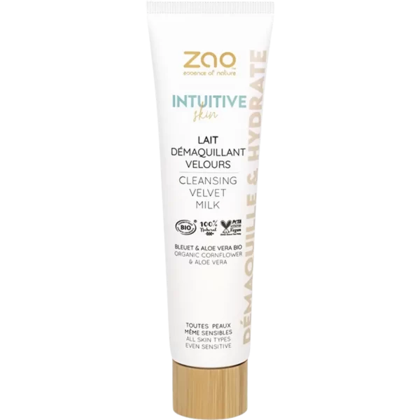 Zao Intuitive Skin Cleansing Velvet Milk Organic Cornflower & Aloe Vera 100 ml - PARC-ZA-122-B1