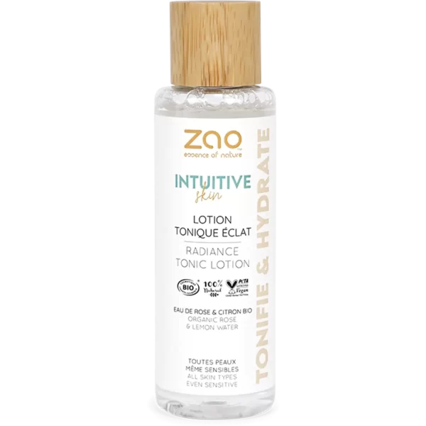 Zao Intuitive Skin Radiance Tonic Lotion Organic Rose & Lemon Water 100 ml - PARC-ZA-125-B1