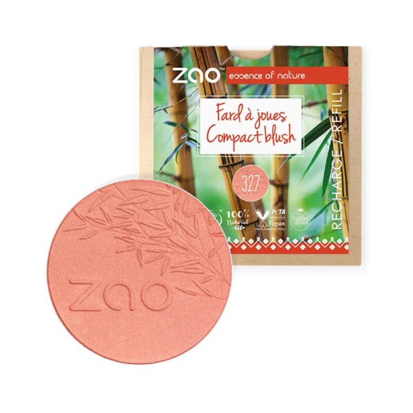 Zao Compact Blush - Refill #327 Coral Pink 9 g - PARC-ZA-023-01