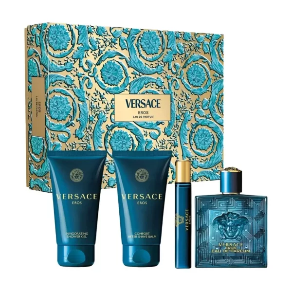 Versace Eros M Set - EdP 100 ml + a/s balm 75 ml + sh/gel 75 ml+ EdP 10 ml - PARQ-KM-040-45