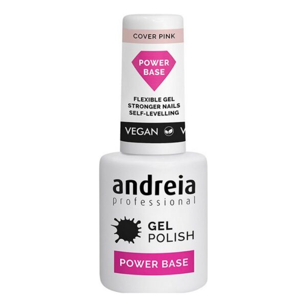 Ημι-μόνιμη βαφή νυχιών Gel Polish Power Base Andreia Ροζ (10,5 ml) - S4257042