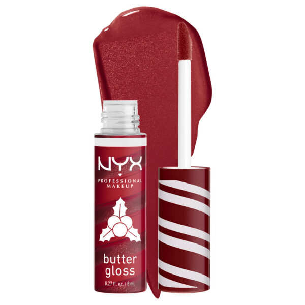 NYX PROFESSIONAL MAKE UP BUTTER GLOSS SWIRL #04-Holly Berry Swirl 8 ml - NVA7263409