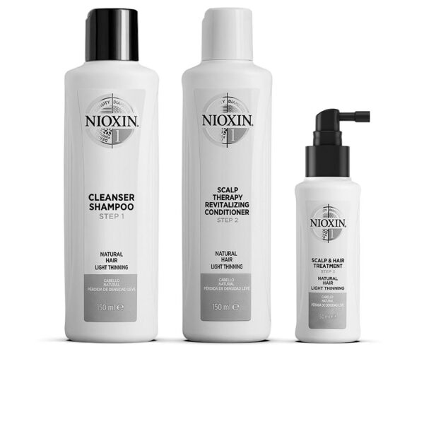 NIOXIN SYSTEM 1 – Kit - Treatment for Natural Hair with Slight Weakening - S8312331