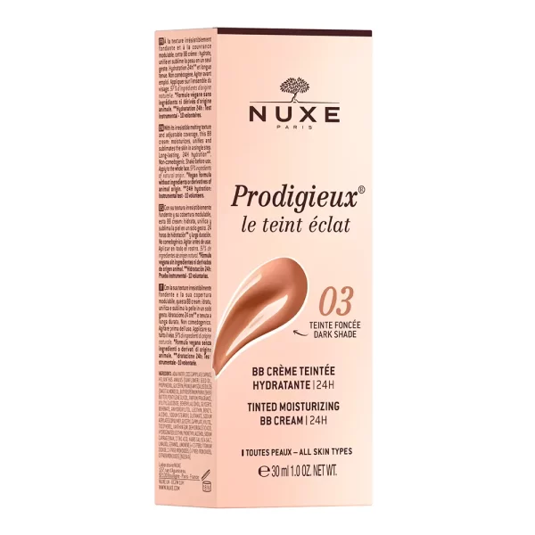 NUXE PRODIGIEUX BB CREAM moisturizing with #Dark color 30 ml - PARB-10-339-00