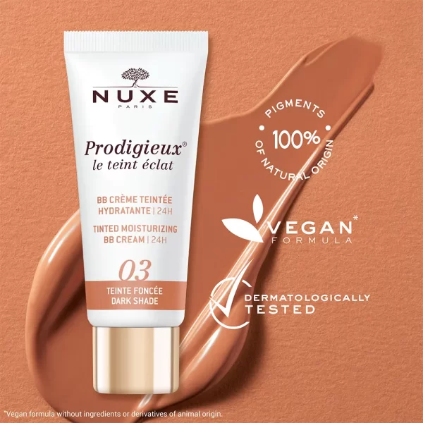 NUXE PRODIGIEUX BB CREAM moisturizing with #Dark color 30 ml - PARB-10-339-00