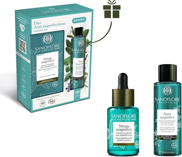 Sanoflore Magnifica 10 Years Anti-Imperfections Set Serum 30ml/Aqua 50ml set x 80 ml - PARC-SF-080-01