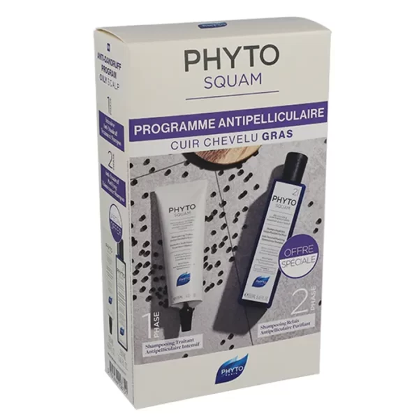 Phyto Phytosquam Purifying Shampoo Duo Set 2x250ml Shampoo - PARS-P3-137-B8