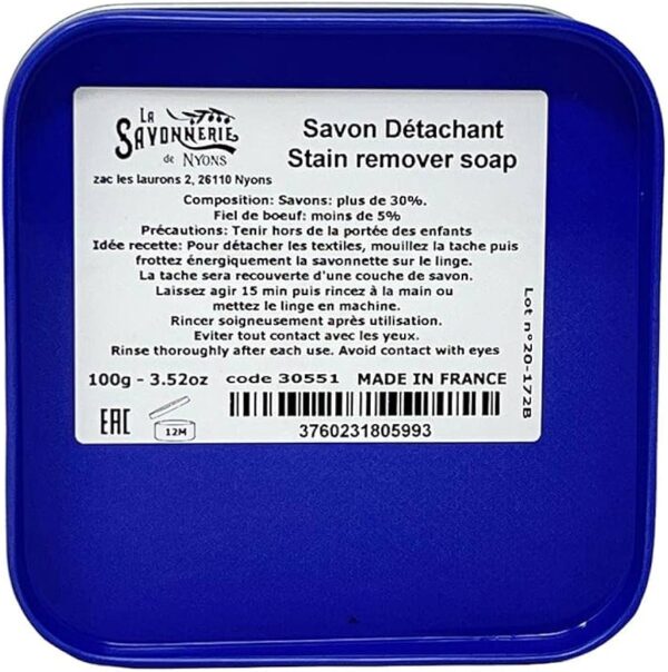 La Savonnerie De Nyons Stain Remover Soap 100 g - PARC-SX-008-B1