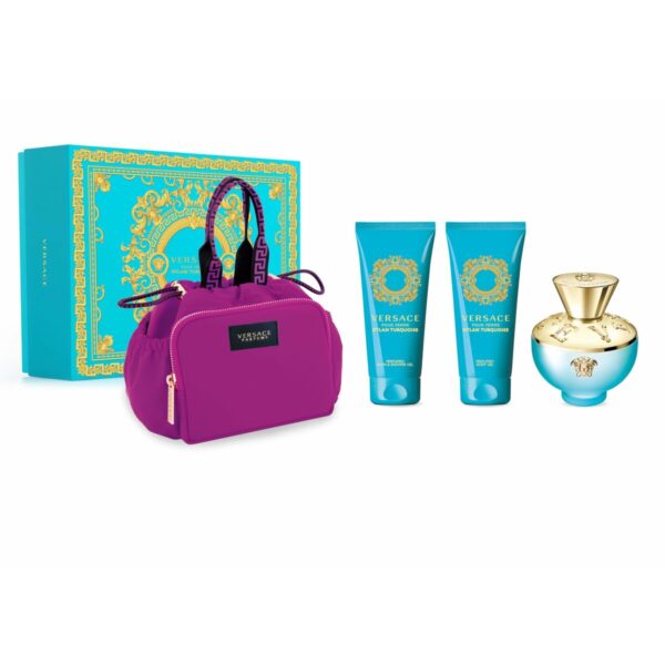 Versace Dylan Turquoise W Set - EdT 100 ml + b/gel 100 ml + sh/gel 100 ml + bag - S8315946