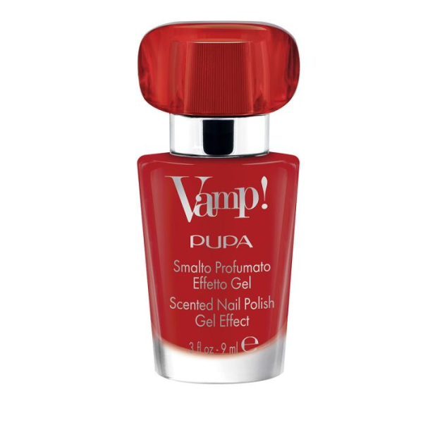 Pupa Vamp! Scented Nail Polish #202 Carnal Red 9 ml - PARC-PM-161-13