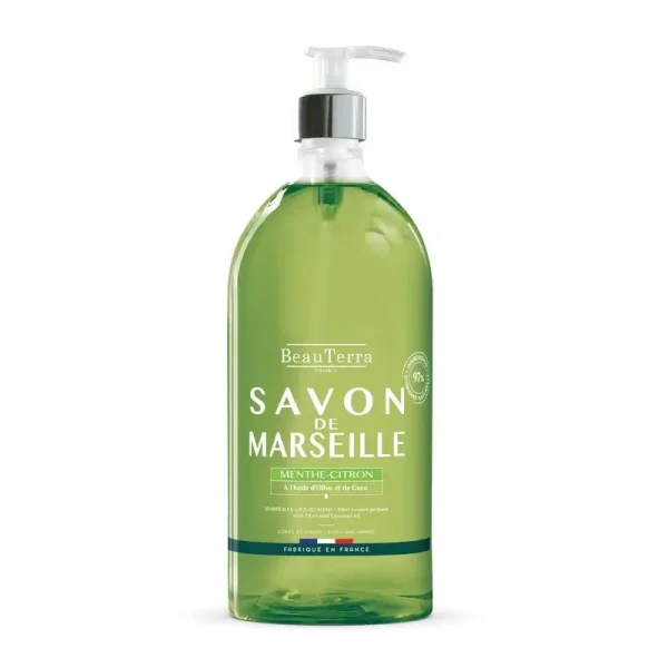 BEAUTERRA MARSEILLE lemon mint soap refill 900 ml - NVA8167742