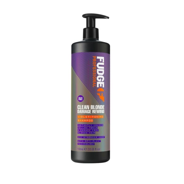 Fudge Clean Blonde Damage Rewind Violet-Toning Shampoo 1000 ml - S8315110