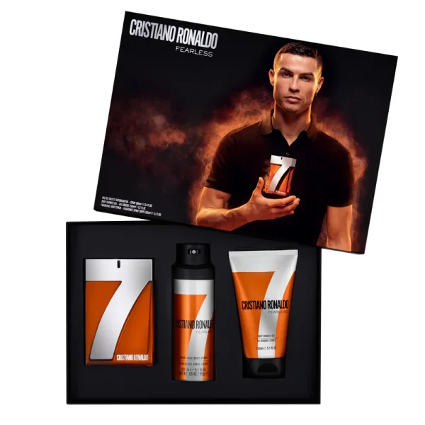 Cristiano Ronaldo CR7 Fearless Giftset Edt Spray 100ml/Shower Gel 150ml/Body Spray 150ml set x 400 ml - PARB-10-469-00