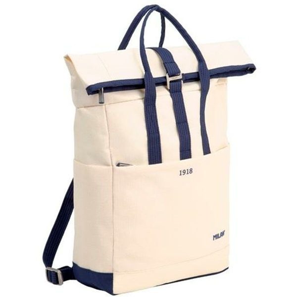 Σακίδιο Πλάτης Casual Milan Serie1918 Μπεζ 10 L 42 x 29 x 11 cm - S8428916