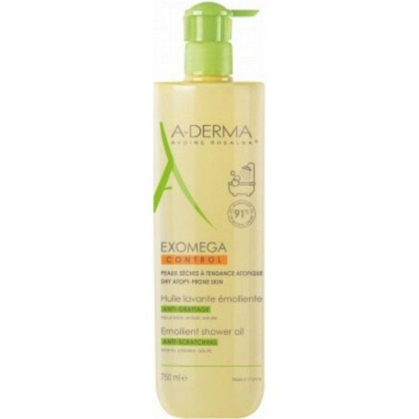 A-DERMA EXOMEGA CONTROL emollient shower oil 750 ml - NVA9425483