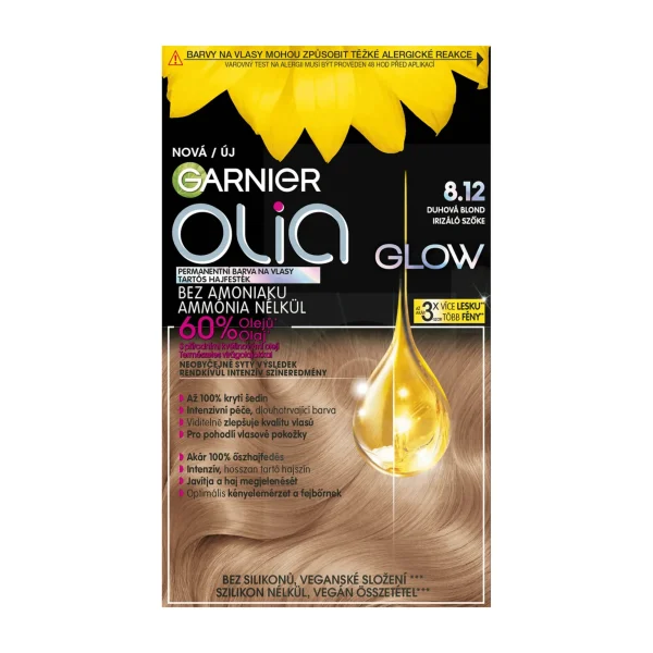 GARNIER OLIA Permanent Color #8.12-Iridescent Blonde 3 u - NVA2638326