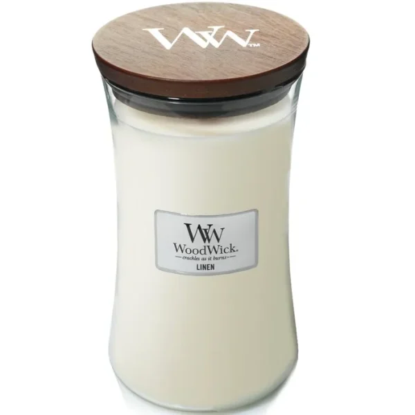 Woodwick Linen Large Hourglass Candle - PARB-03-293-01