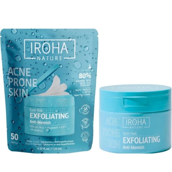 IROHA ACNE PRONE SKIN exfoliating tonic discs 50 u - NVA6437091