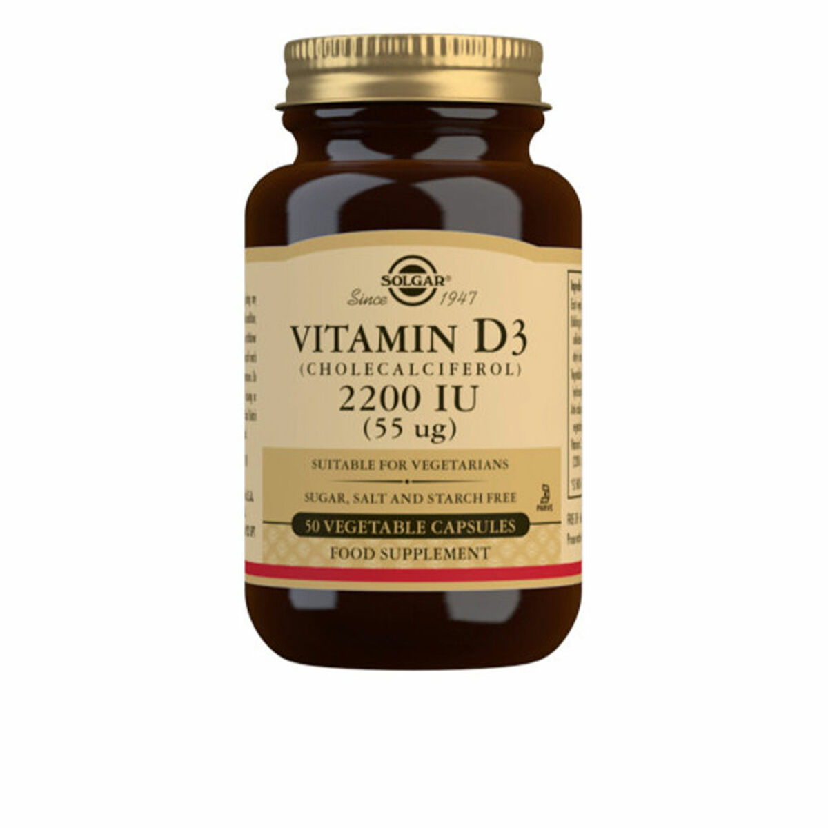 0033984033160 SOLGAR Vitamin D3 2200 Ui 55 Mcg 50 Vcaps - NVA4033160