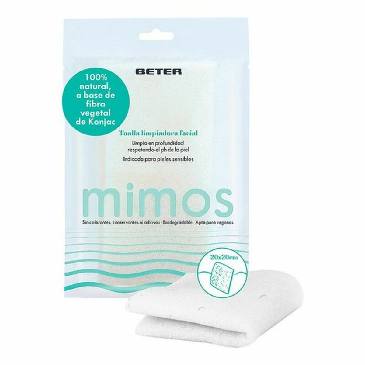 8412122220440 BETER KONJAC TOALLA limpiadora facial-Mimos - NVA2220440