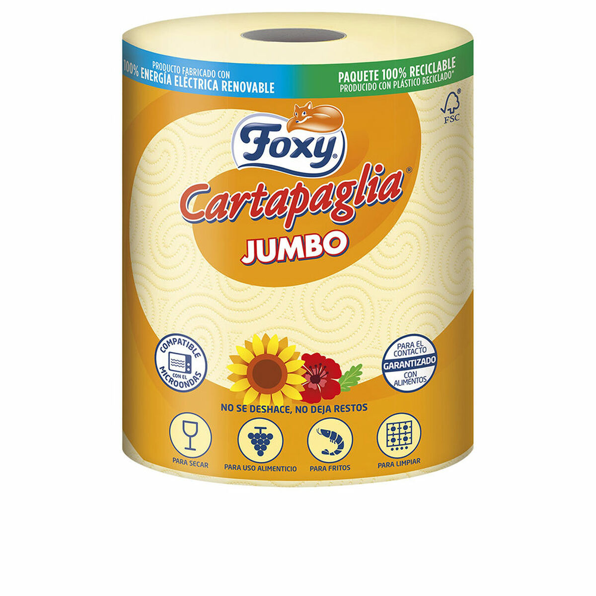 8433111002113 FOXY CARTAPAGLIA JUMBO special fried kitchen paper 60 meters 1 u - NVA1002113