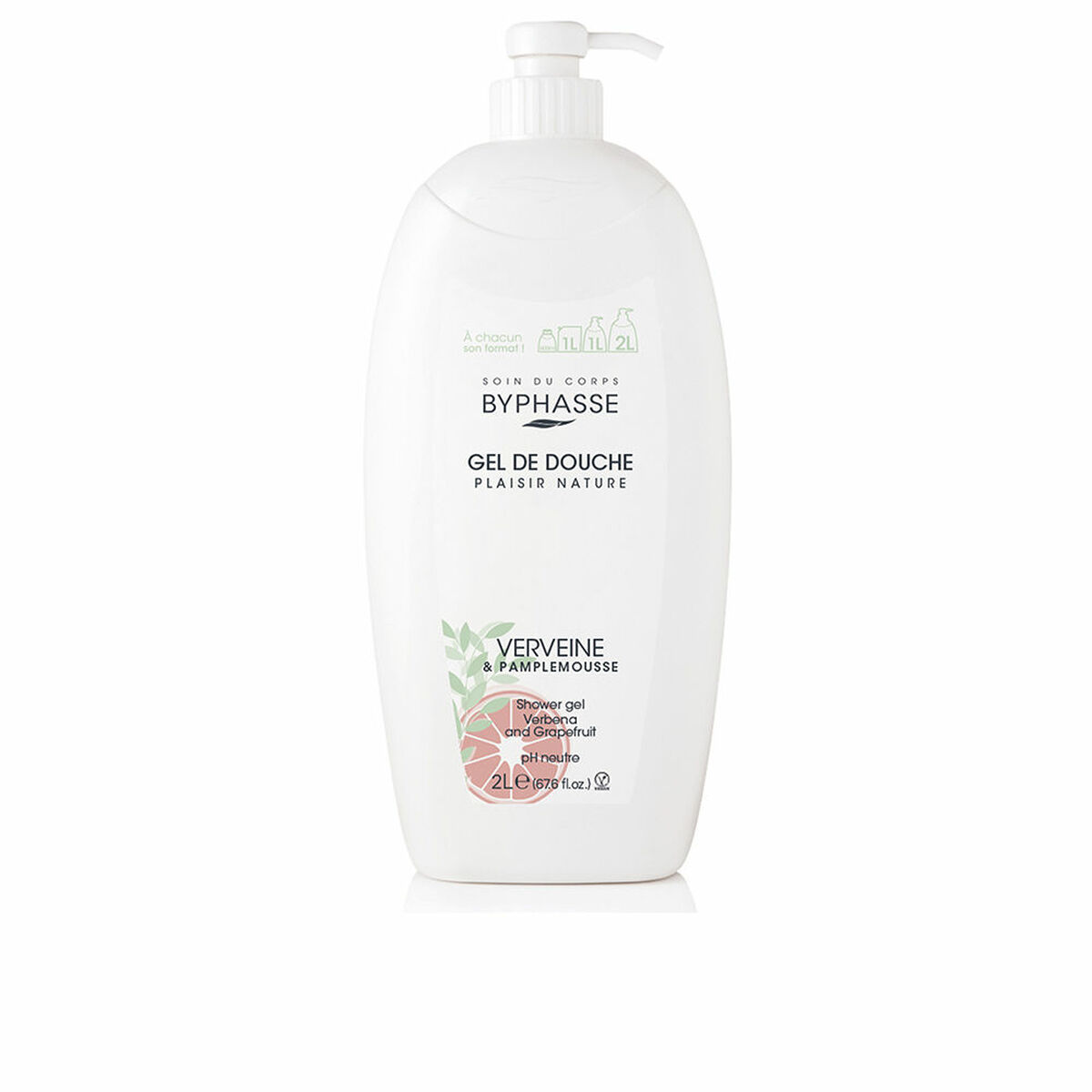 8436097095872 BYPHASSE VERVEINE & PAMPLEMOUSSE shower gel 2000 ml - NVA7095872