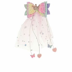 INCA CROCODILE CLIP bow and tulle 1 u