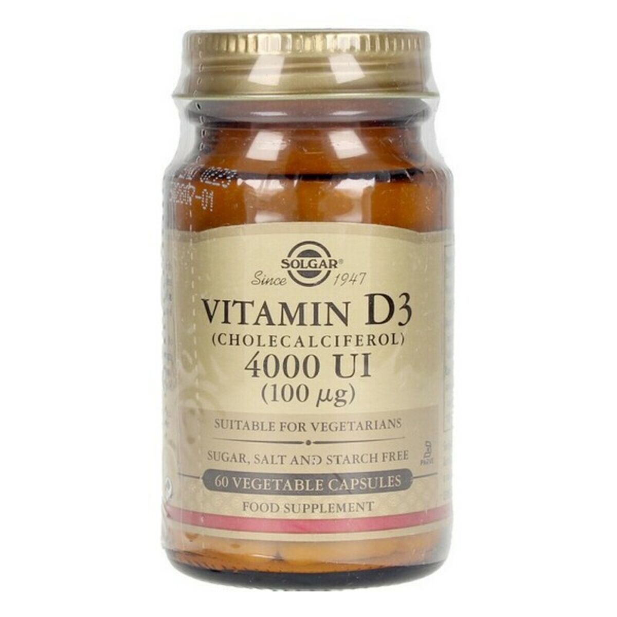 0033984003866 SOLGAR VIT D3 4000 UI 100 mcg. 60 cápsulas vegetales - GETNVA4003866-1