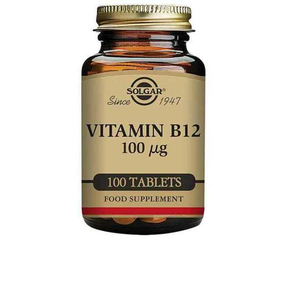 0033984031807 SOLGAR VITAMINA B12 100 µg Cianocobalamina 100 comprimidos - NVA4031807