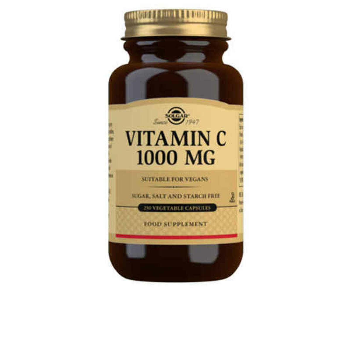 0033984032811 SOLGAR VITAMINA C 1000mg. 250 cápsulas vegetales - NVA4032811