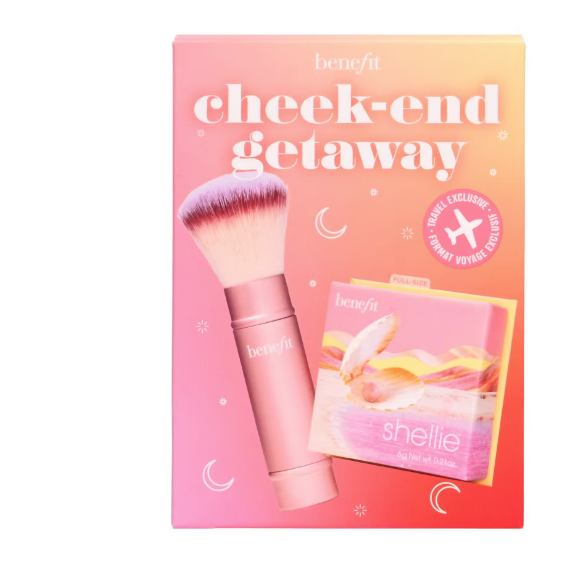 0602004150271 Benefit Cheek-End Getaway Set Shellie Blush 6gr/Multitasking Brush 57gr set x 63 g - PARB-00-927-00