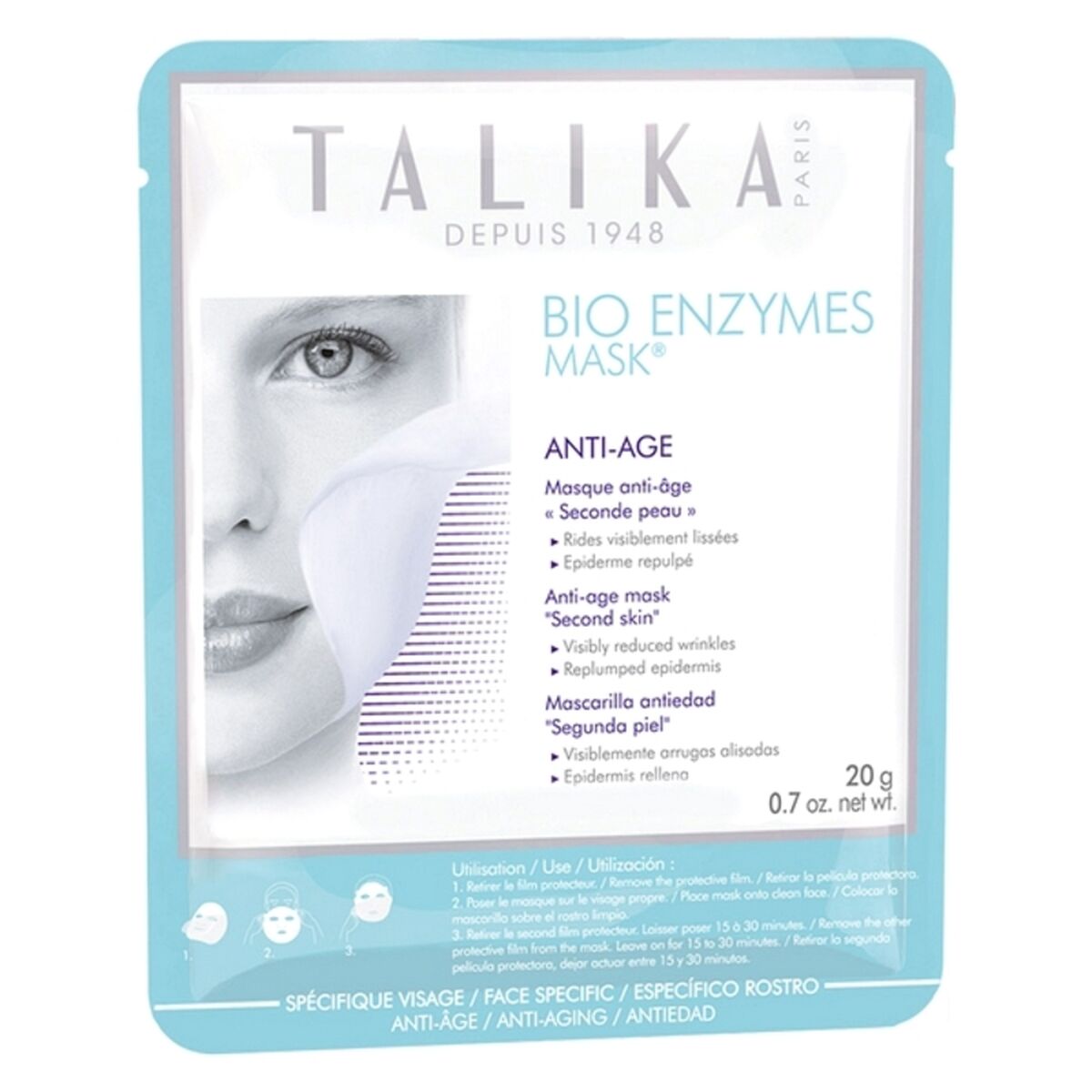 3139436030002 Talika Bio Enzymes Mask Anti-Age 1τμχ 20gr - NVA6030002