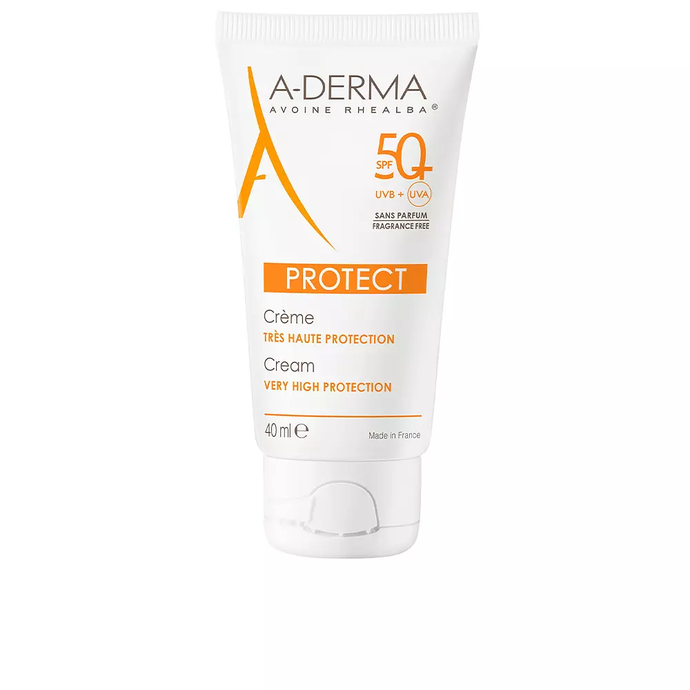 3282770202120 A-Derma Cream Protect Χωρίς Άρωμα Αντηλιακή Κρέμα Προσώπου SPF50 40ml - NVA0202120