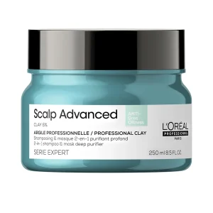 L'ORÉAL PROFESSIONNEL PARIS SCALP ADVANCED 2-in-1 shampoo & mask deep purifier clay 250 ml