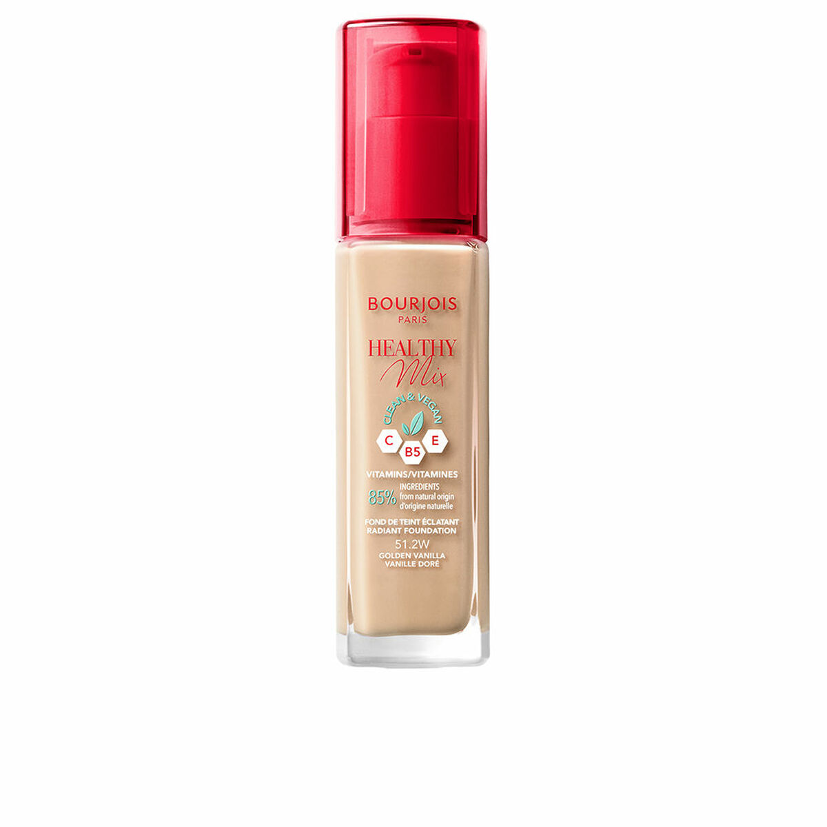 BOURJOIS HEALTHY MIX makeup base #51.2W-golden vanilla 30ml