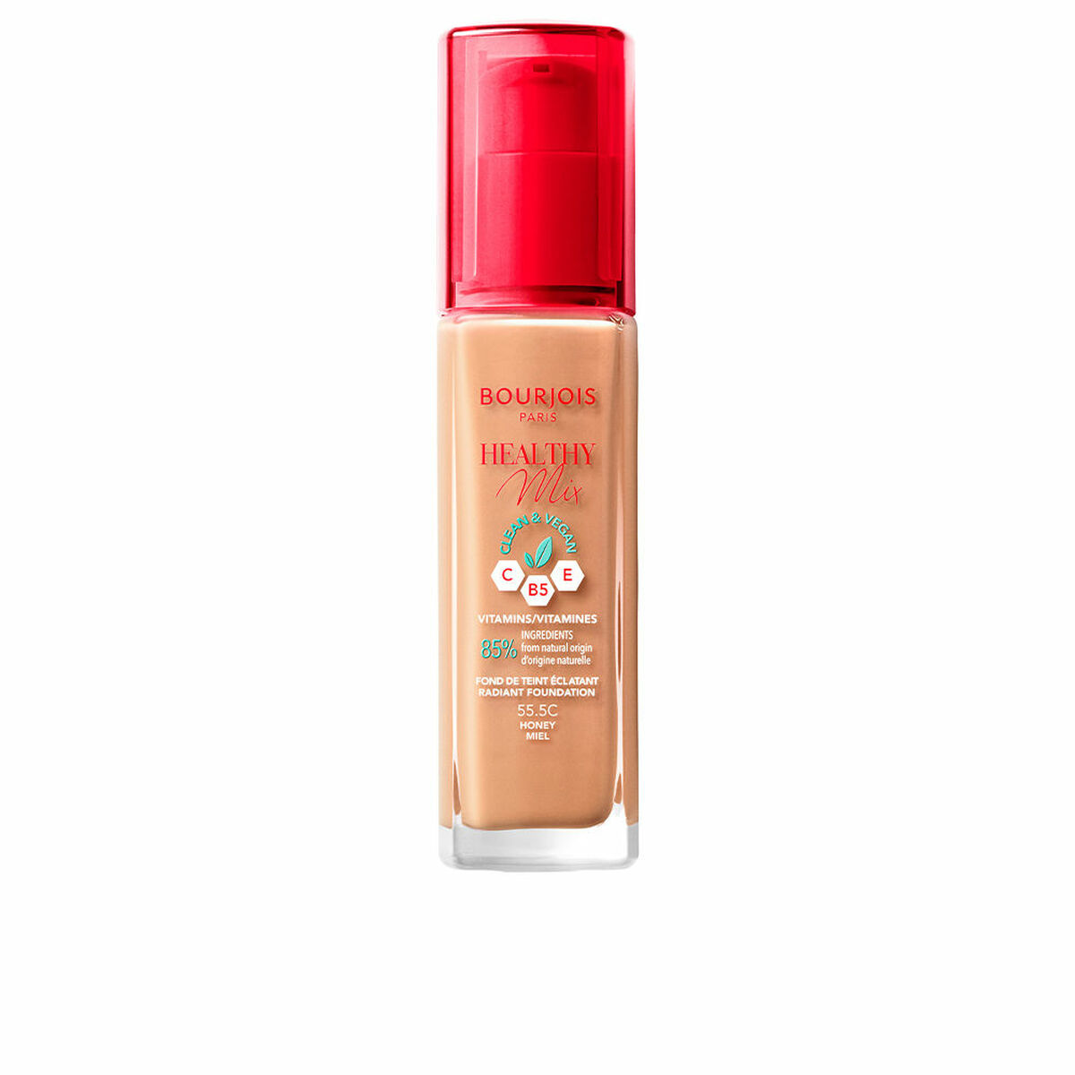 BOURJOIS HEALTHY MIX radiant foundation #55,5-honey 30 ml