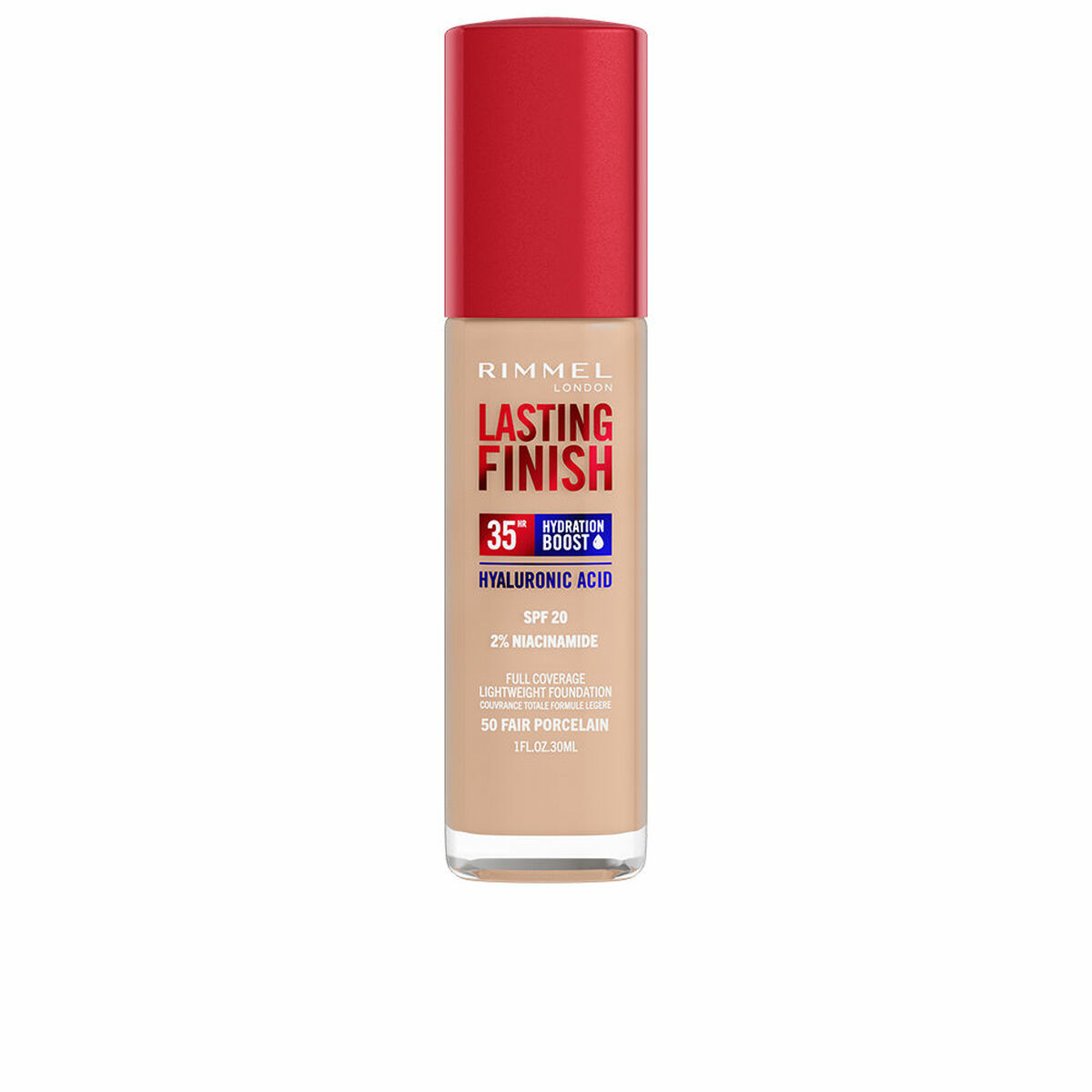 3616304825033 Βάση Μακιγιάζ Κρεμώδες Rimmel London Lasting Finish Nº 050 Fair Porcelain Spf 20 30 ml - NVA4825033