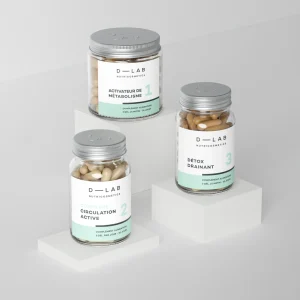 D-Lab Action Capitions Set Circulation Active 28 caps/Activateur De Metabolisme 28 caps/Detox Drainaint 28 caps   set x 3 piece