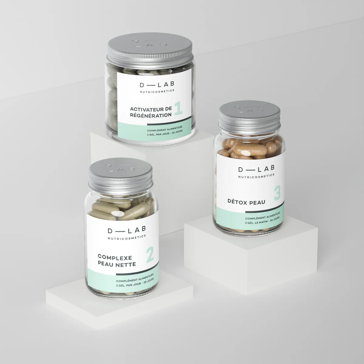 3701026306257 D-Lab Perfect Skin Set 3x56 Gels - Activateur de Regenaration No 1/Complexe Peau Nette No 2/Detox Peau No 3 set x 3 piece - PARC-D9-035-02