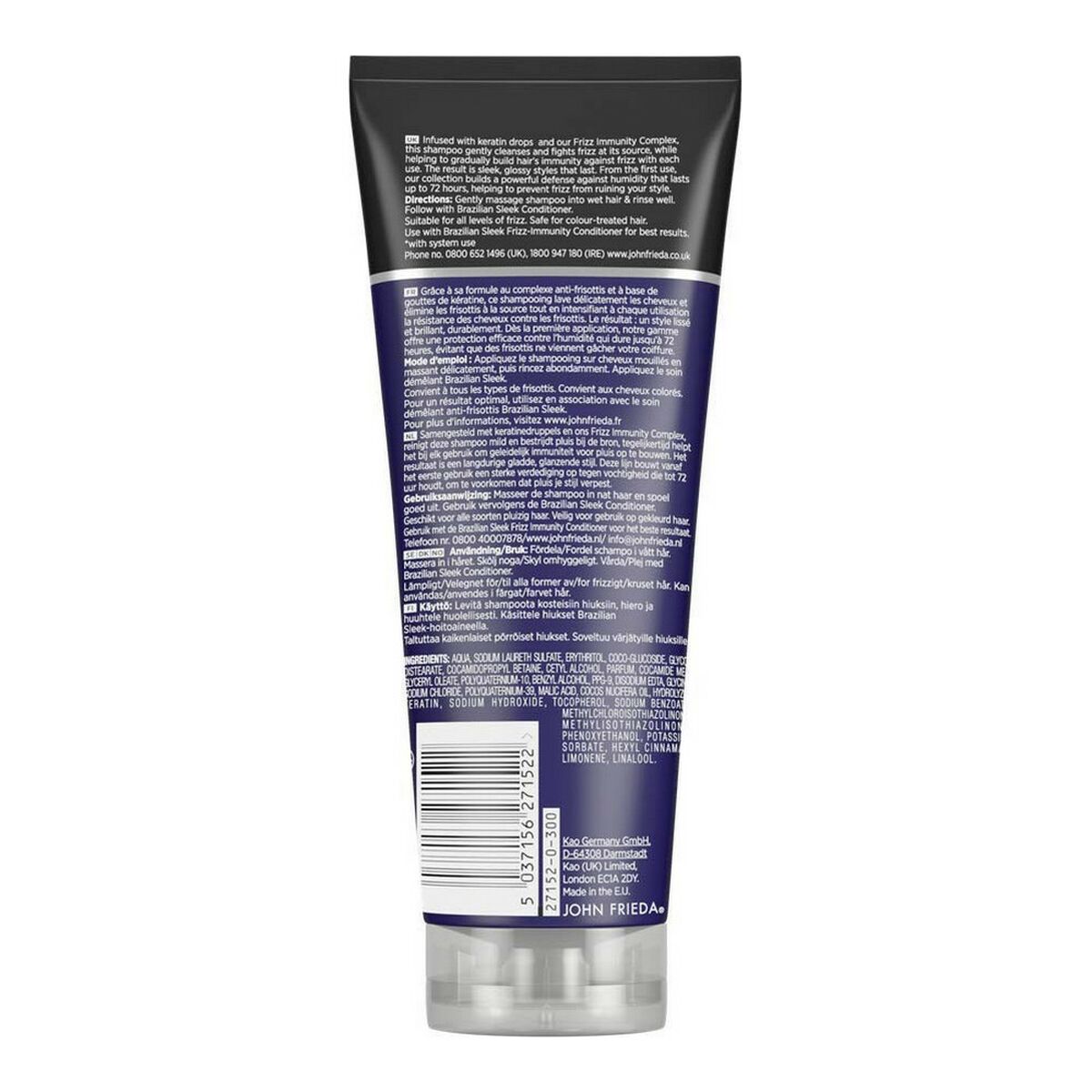 5037156271522 JOHN FRIEDA FRIZZ-EASE brazilian sleek champú 250 ml - NVA6271522