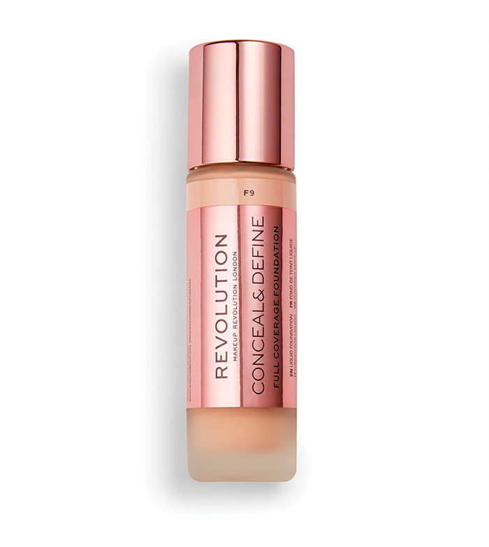 5057566089111 REVOLUTION MAKE UP CONCEAL & DEFINE full coverage foundation #F9 23 ml - NVA6089111